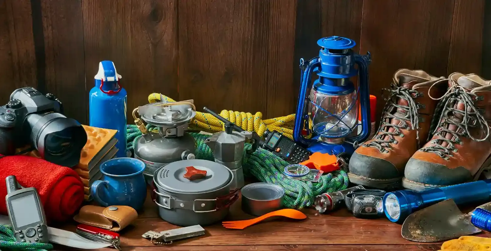 Travel equipment advertised by travel blogger