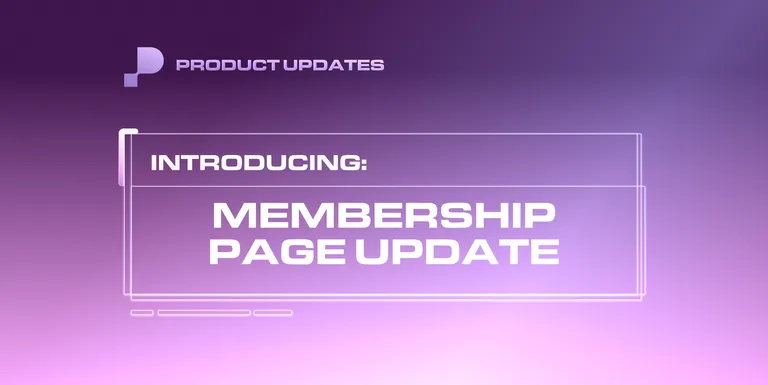 Memberships Page Updates