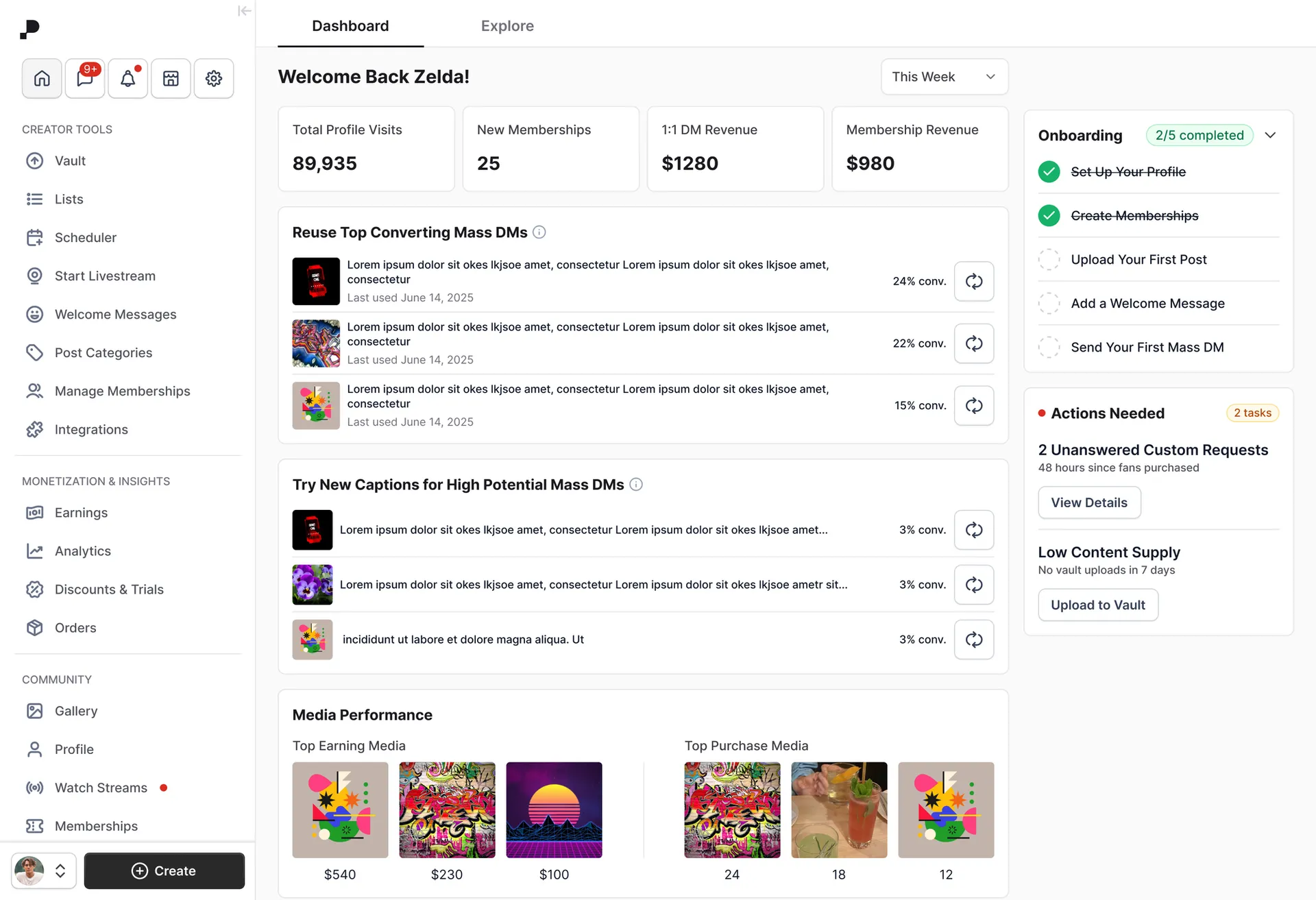 new-creator-homepage