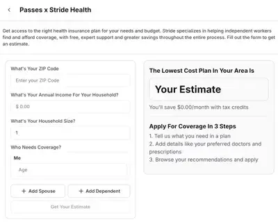 Stride Health x Passes